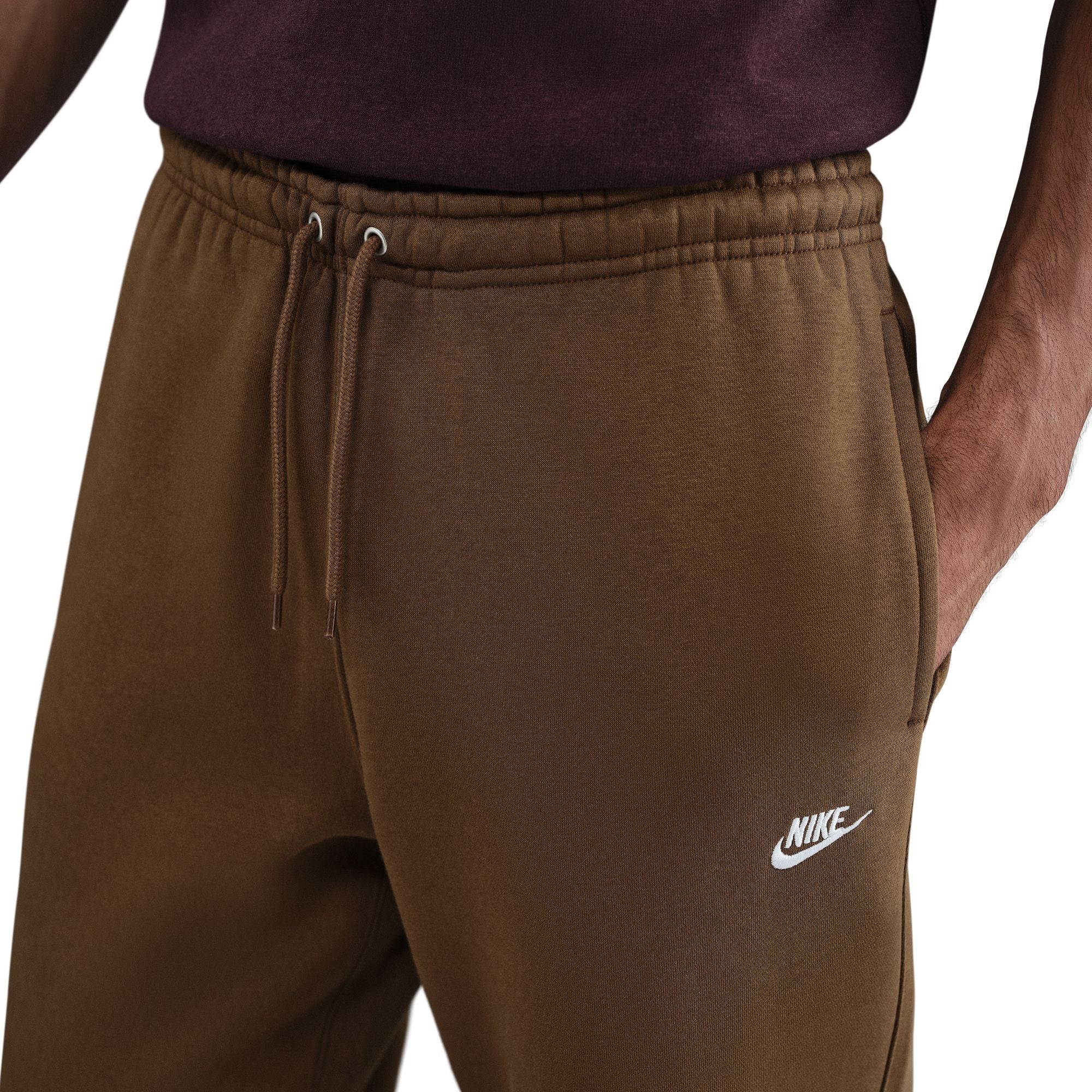 Pantalon de jogging Nike Club Open Hem pour homme - Marron