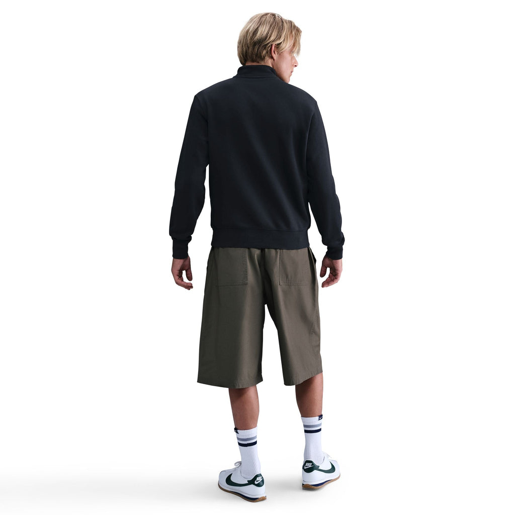 Haut en polaire Nike pour homme avec demi-zip - Noir