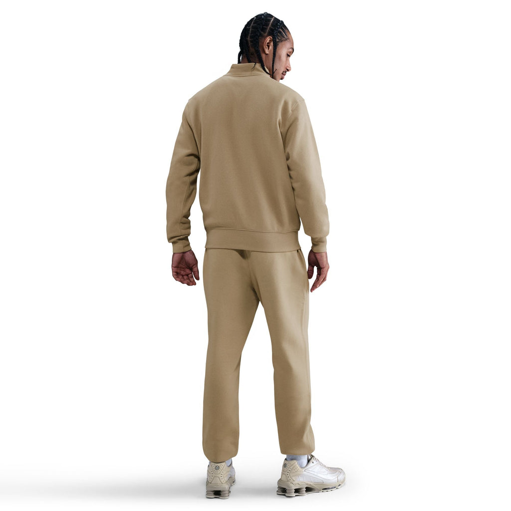 Haut en molleton 1/2-Zip Nike pour homme - Beige Parachute