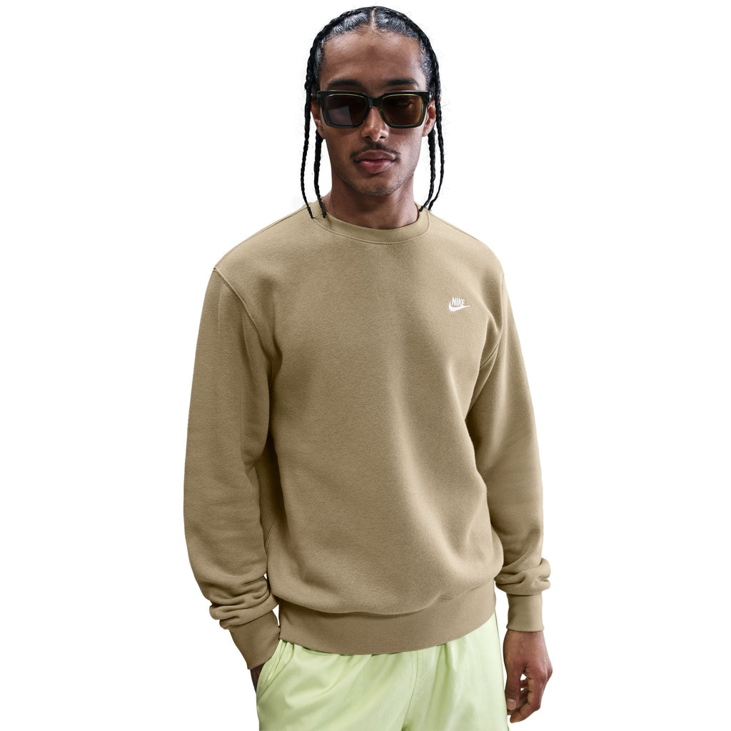 Haut en molleton ras du cou Nike Club pour homme - Parachute Beige