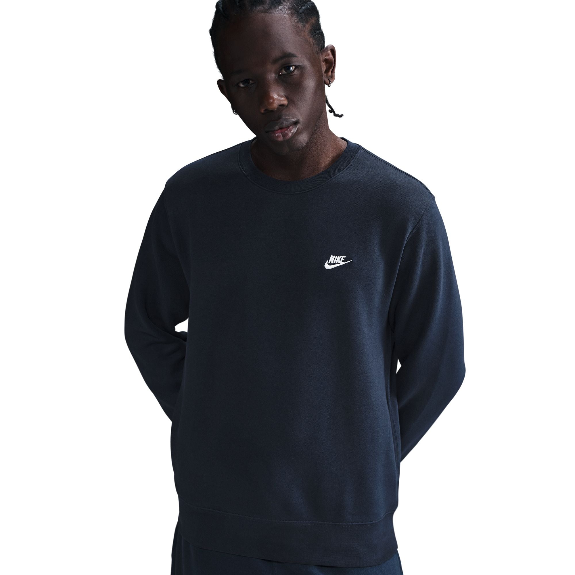 Nike Club Fleece ras du cou pour homme - Obsidian