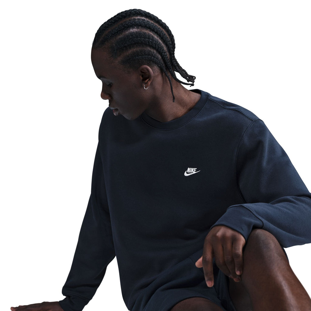 Nike Club Fleece ras du cou pour homme - Obsidian