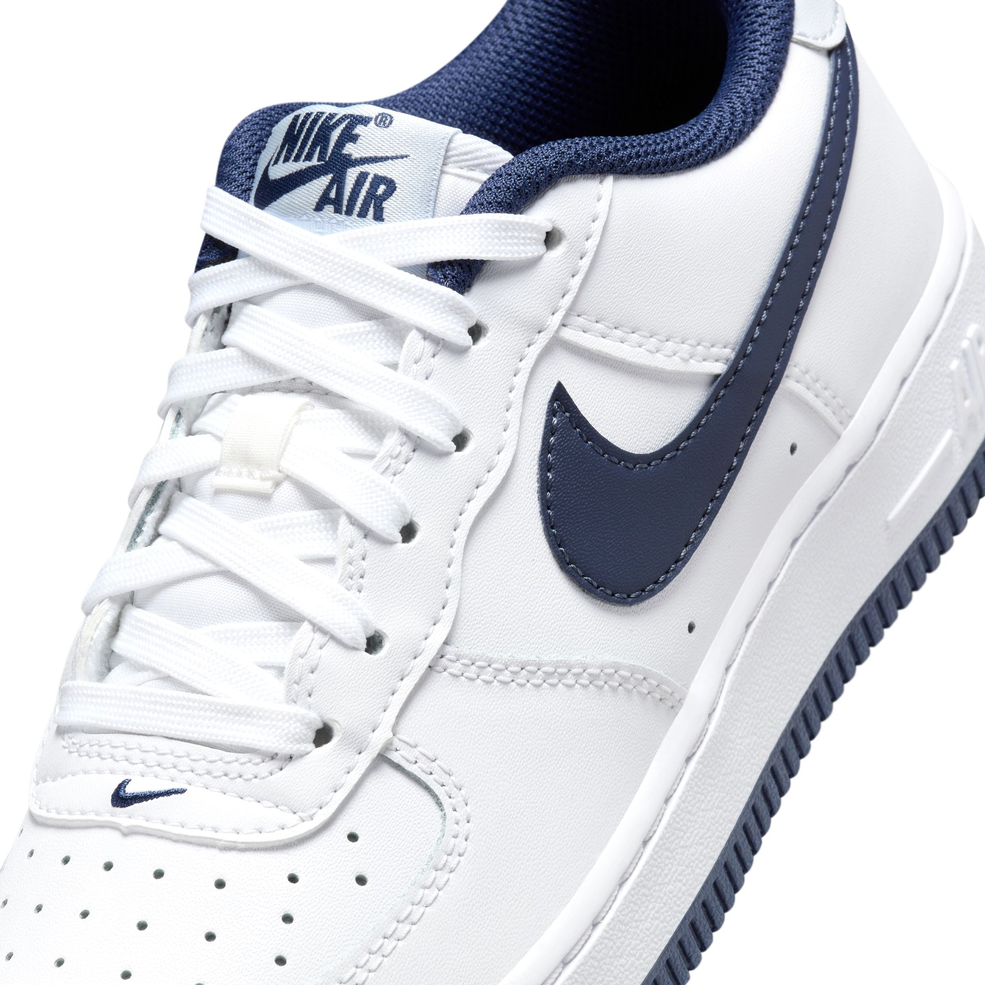 Nike Air Force 1 pour grand enfant - Blanc marine nuit