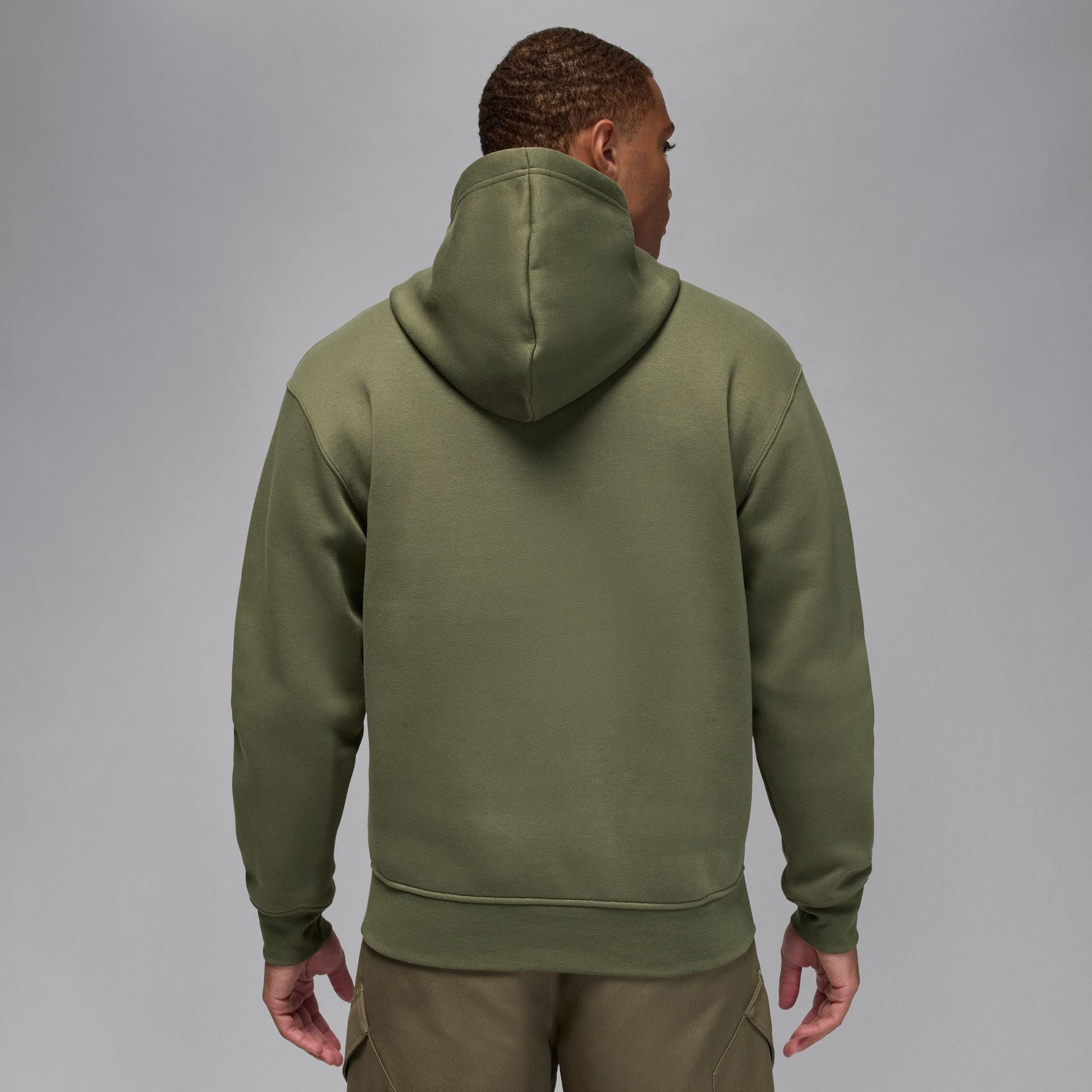 Sweat à capuche en molleton Jordan Brooklyn pour homme - Vert olive moyen