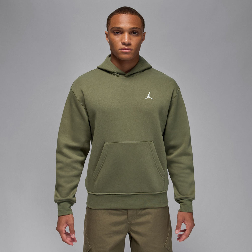 Sweat à capuche en molleton Jordan Brooklyn pour homme - Vert olive moyen