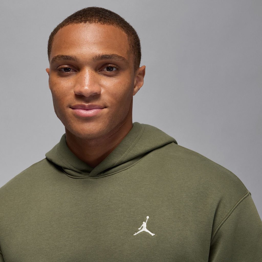 Sweat à capuche en molleton Jordan Brooklyn pour homme - Vert olive moyen