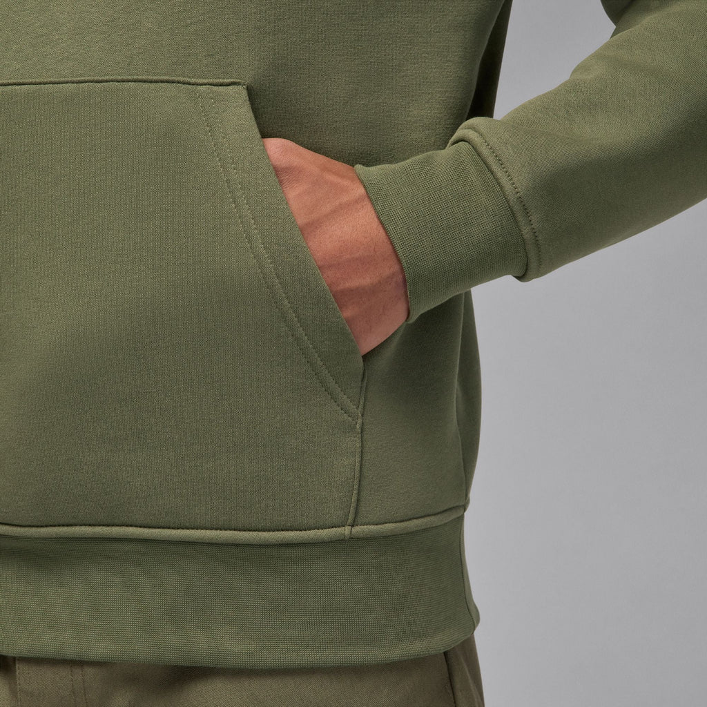 Sweat à capuche en molleton Jordan Brooklyn pour homme - Vert olive moyen