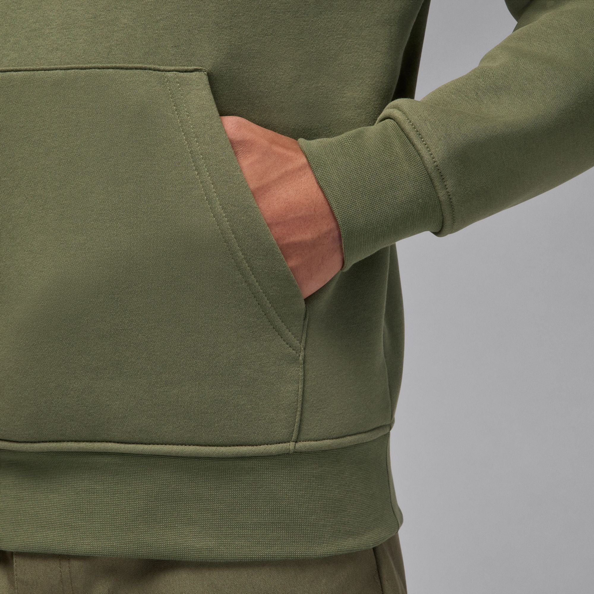 Sweat à capuche en molleton Jordan Brooklyn pour homme - Vert olive moyen