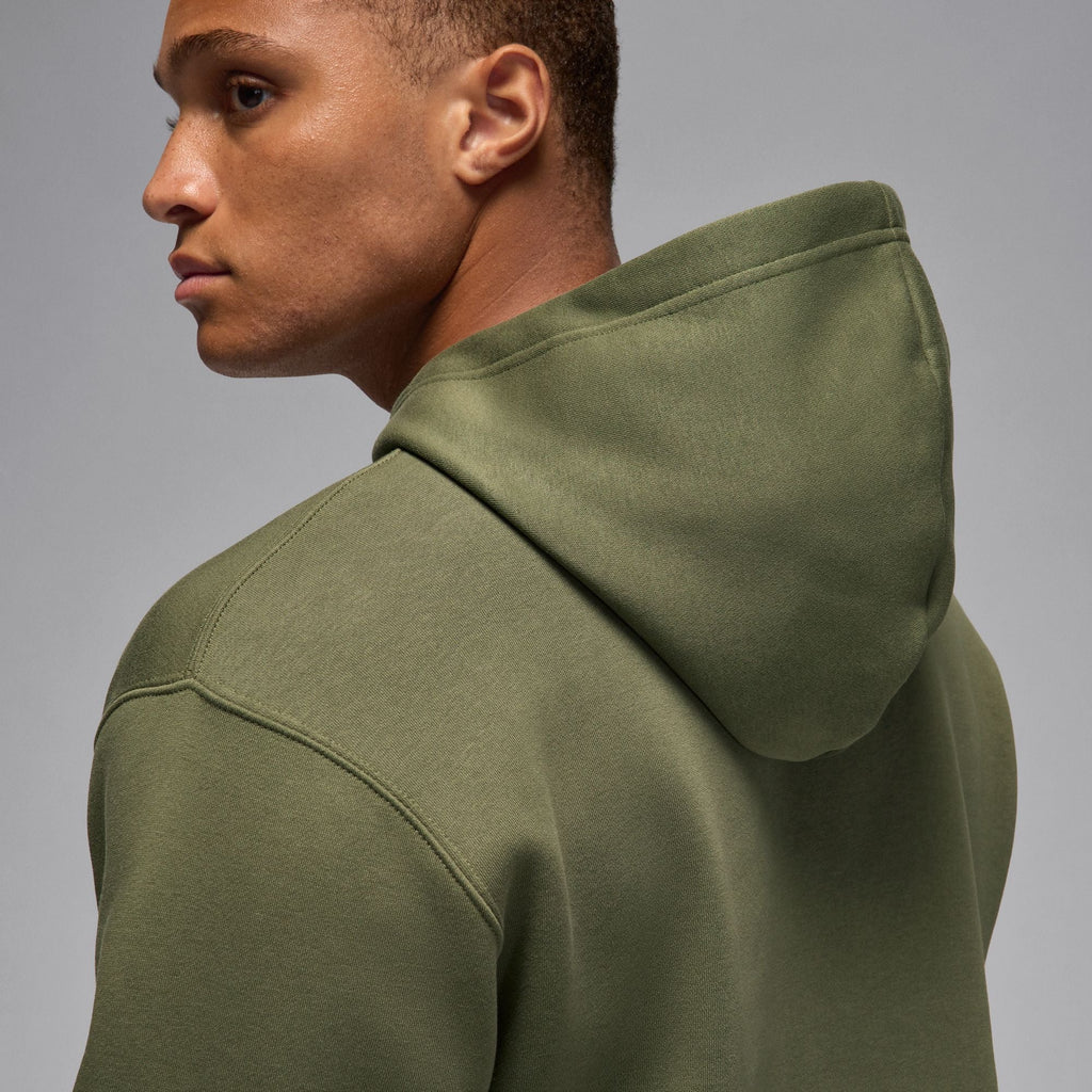 Sweat à capuche en molleton Jordan Brooklyn pour homme - Vert olive moyen