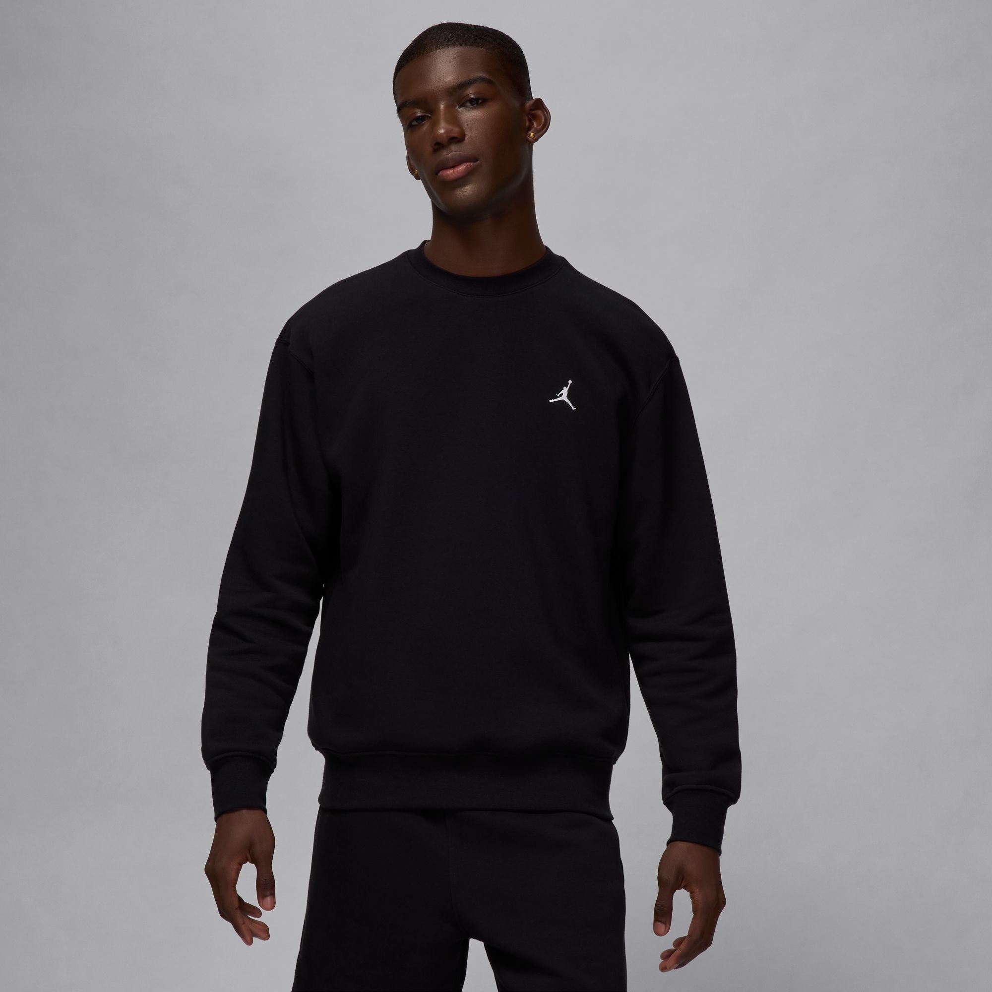 Haut à manches longues en Fleece Air Jordan Brooklyn - Noir/Blanc