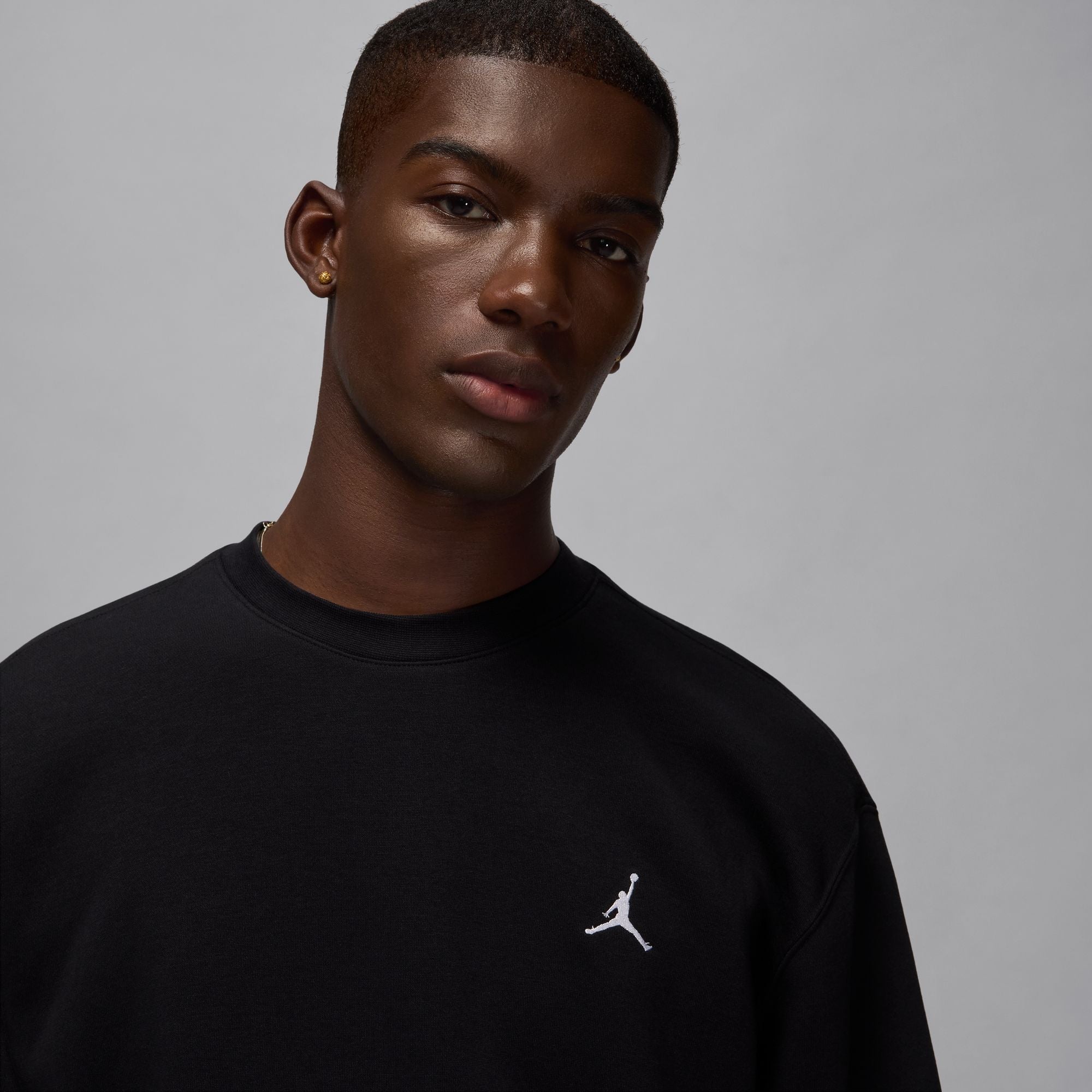 Haut à manches longues en Fleece Air Jordan Brooklyn - Noir/Blanc