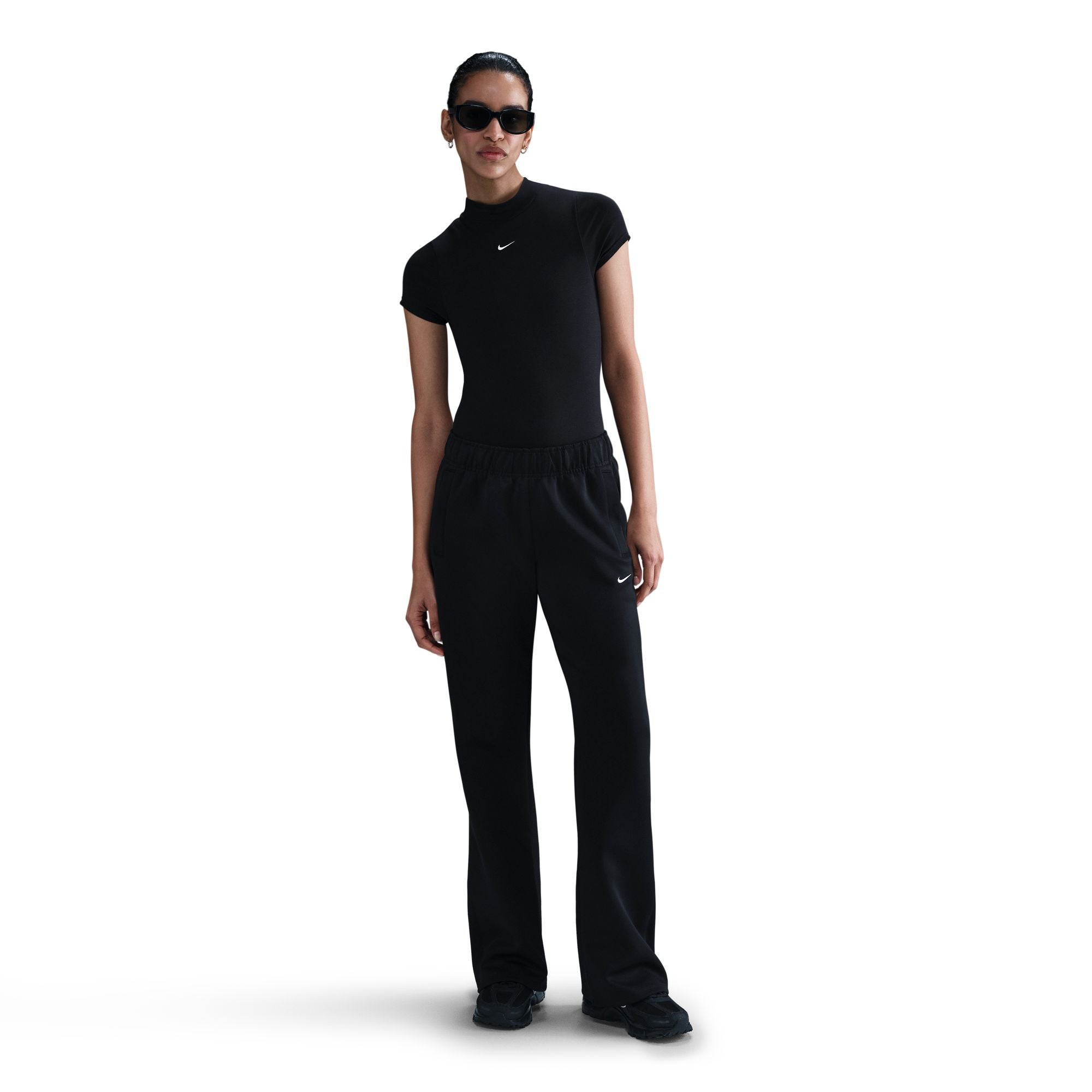 Pantalon en maille slim taille mi-haute Nike pour Femme - Noir