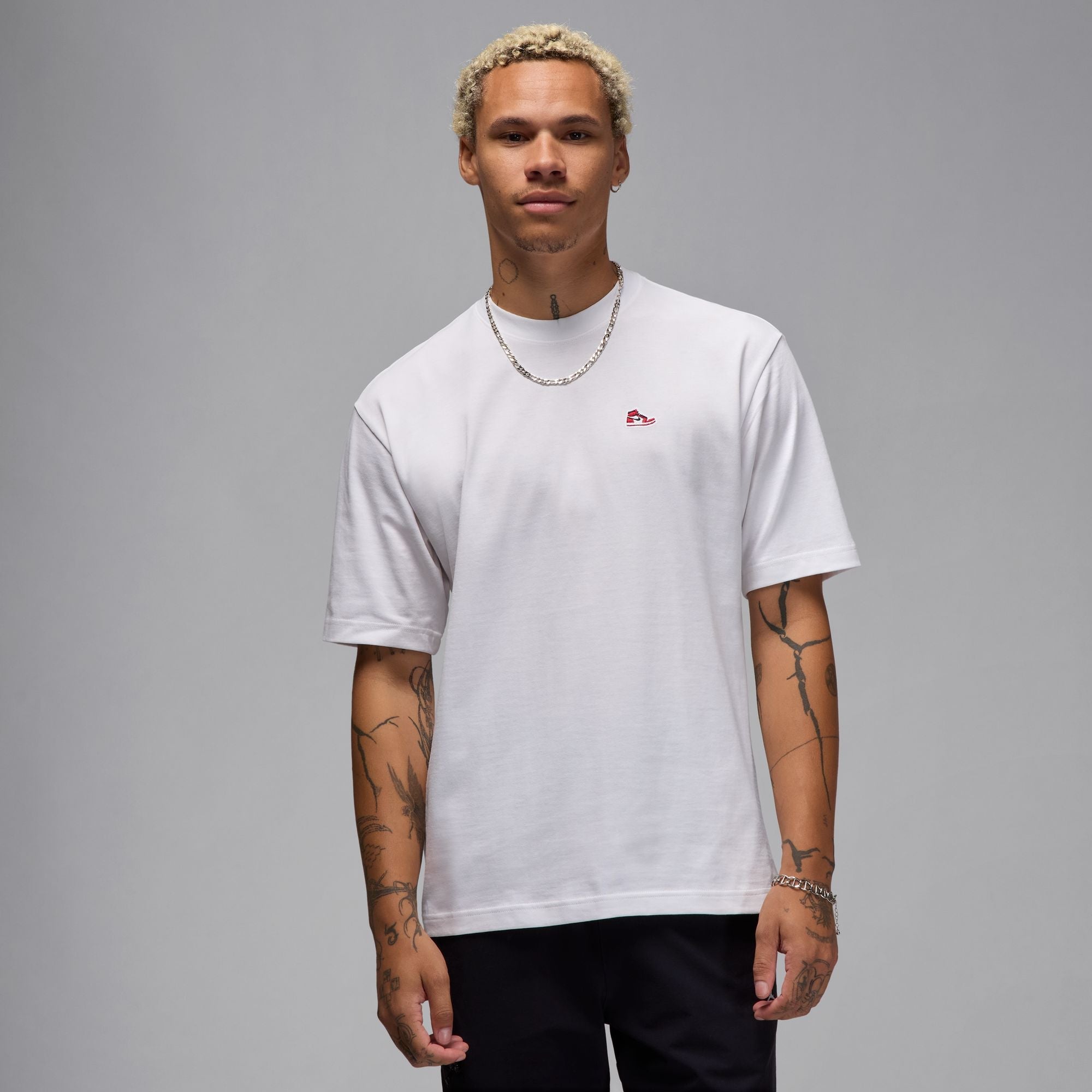 T-shirt patch Air Jordan pour homme - Blanc