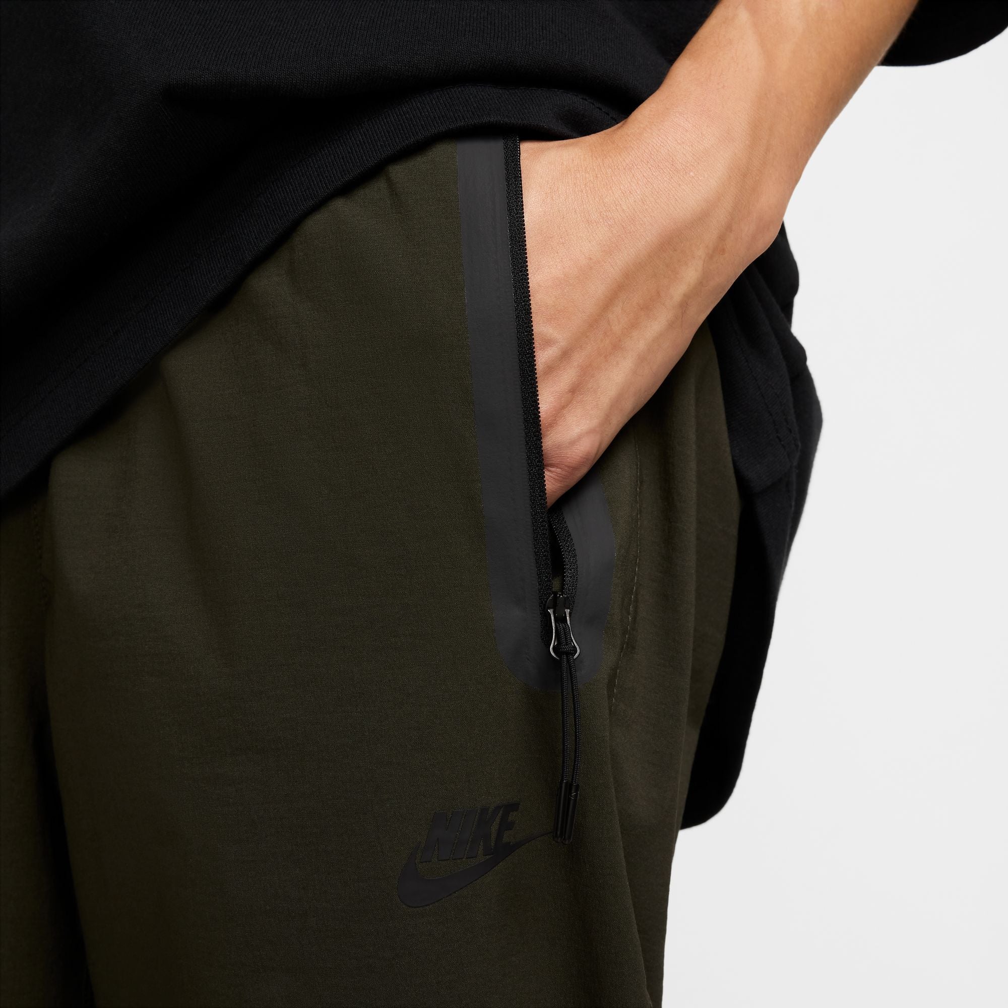 Pantalon tissé Nike Tech pour homme - Séquoia/Noir
