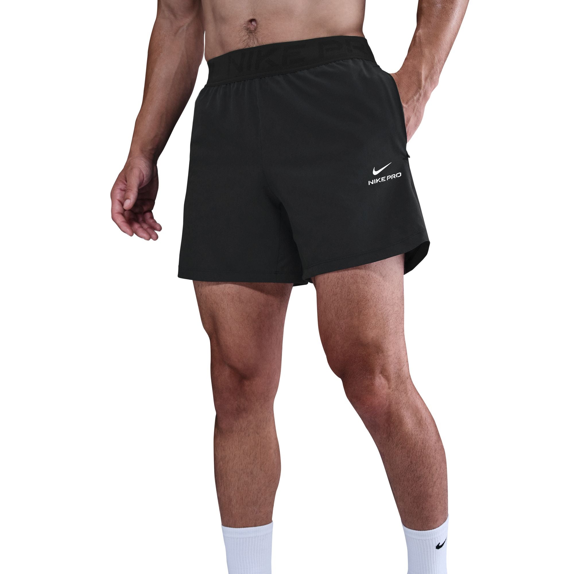 Nike Short d'entraînement Pro 15 cm pour Homme - Noir/Blanc