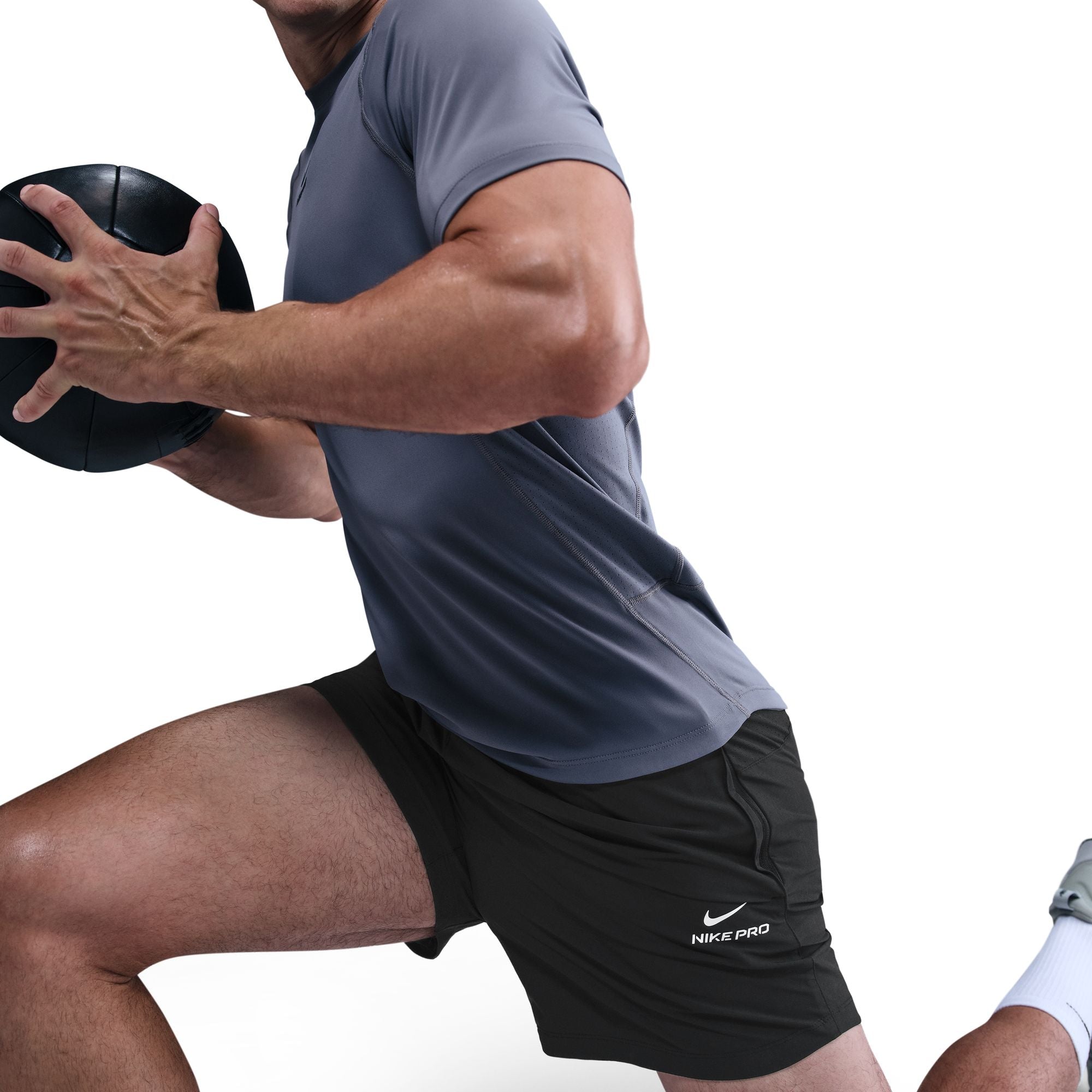 Nike Short d'entraînement Pro 15 cm pour Homme - Noir/Blanc