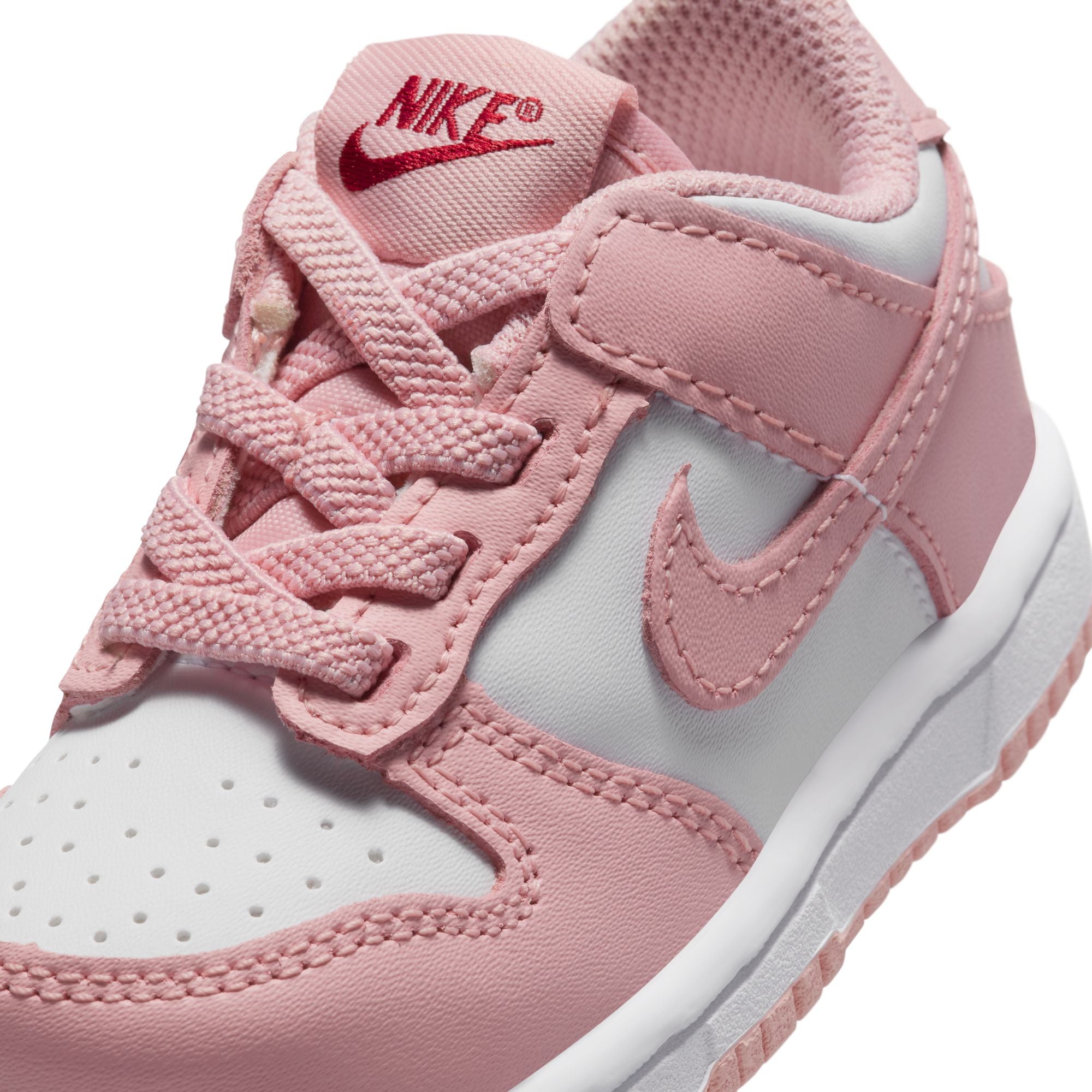 Nike (TD) Dunk Low - Blanc/Rose Vitrifié