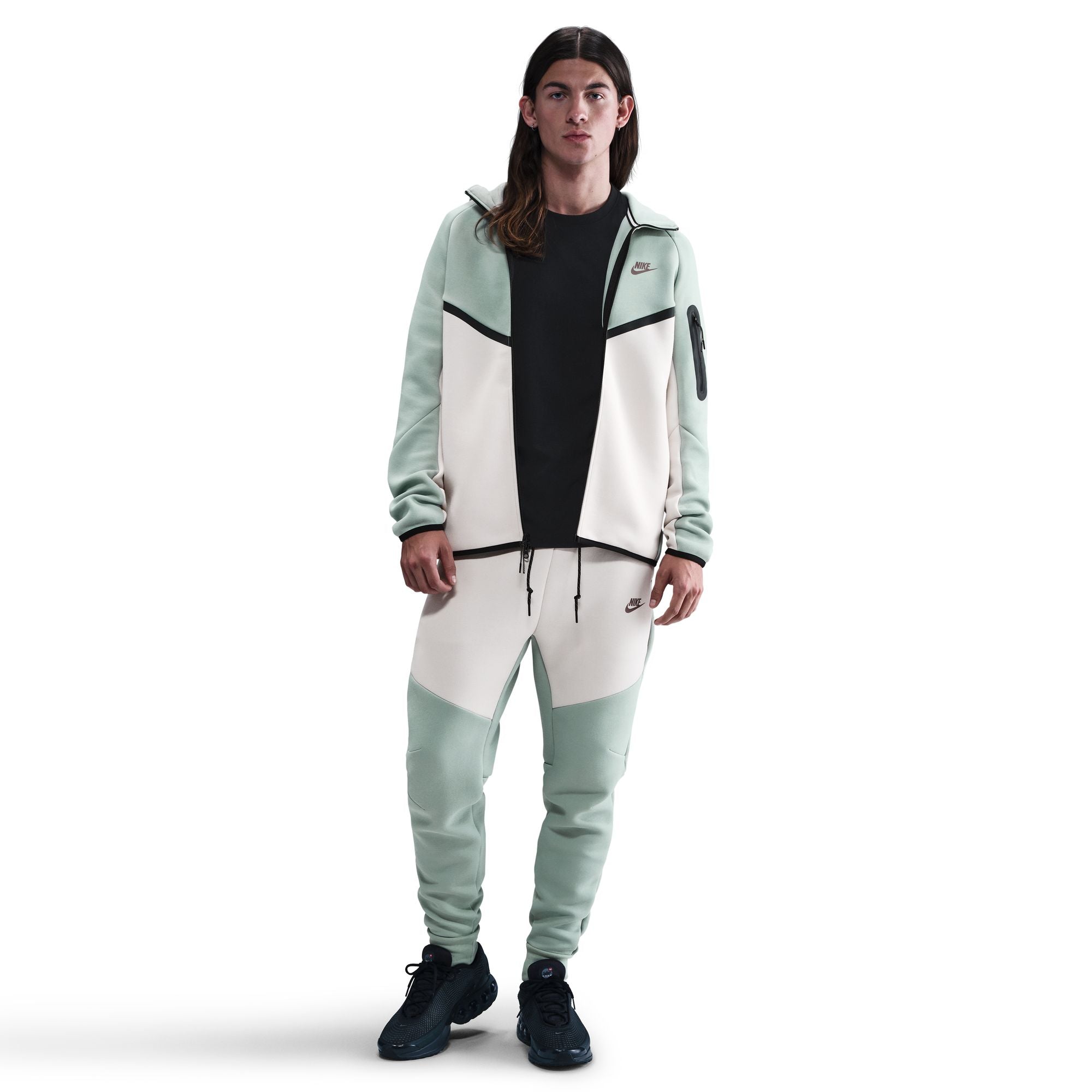 Sweat à capuche Nike Tech Fleece pour homme - Sauge Poussière