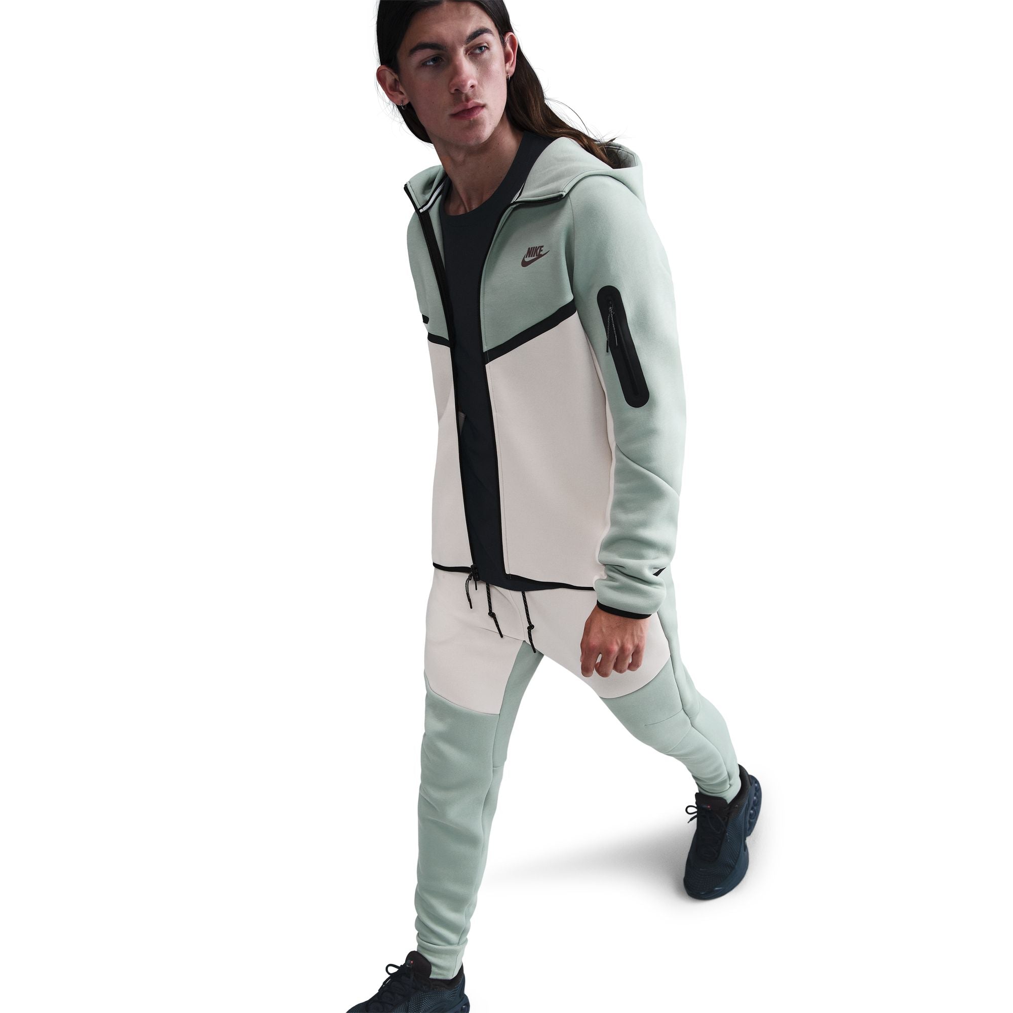 Sweat à capuche Nike Tech Fleece pour homme - Sauge Poussière