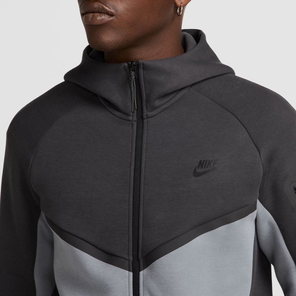 Sweat à capuche Nike Tech Fleece pour homme – Anthracite/Gris froid