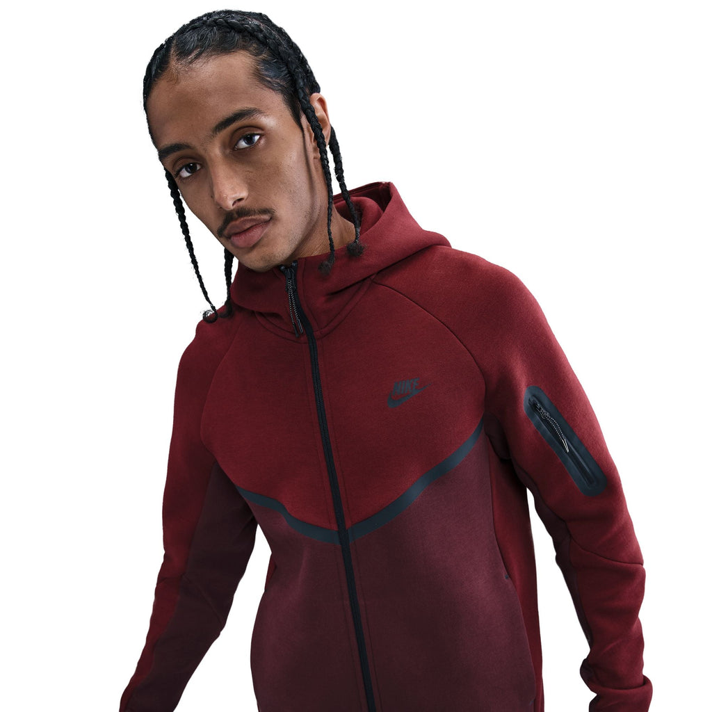Veste Nike Tech Fleece pour Homme - Rouge Équipe Foncé