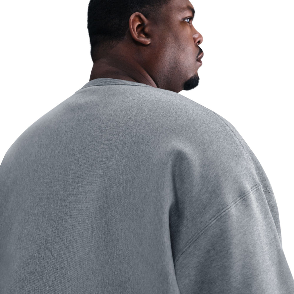 Nike Homme Col Rond Solo Swoosh Épais - Gris Foncé