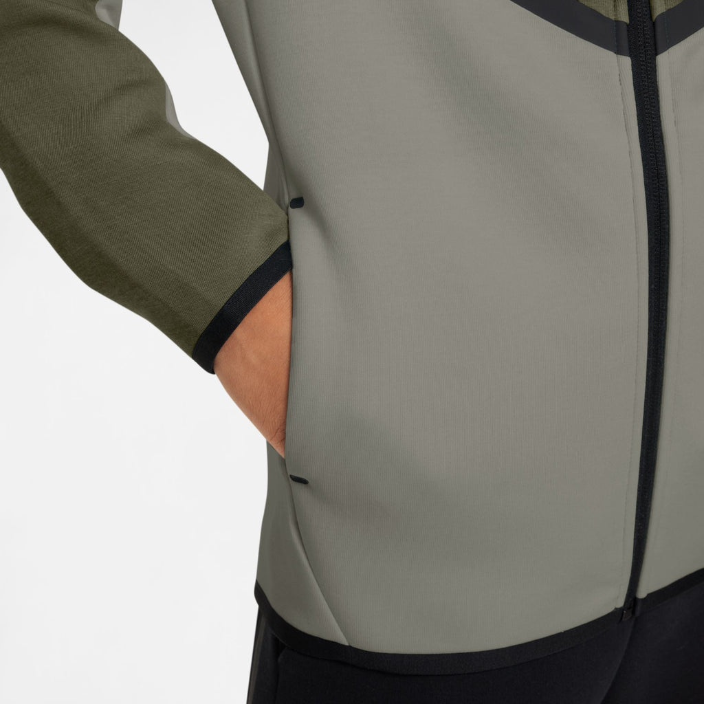 Veste Nike Sportswear Tech Fleece pour grand enfant - Olive moyen