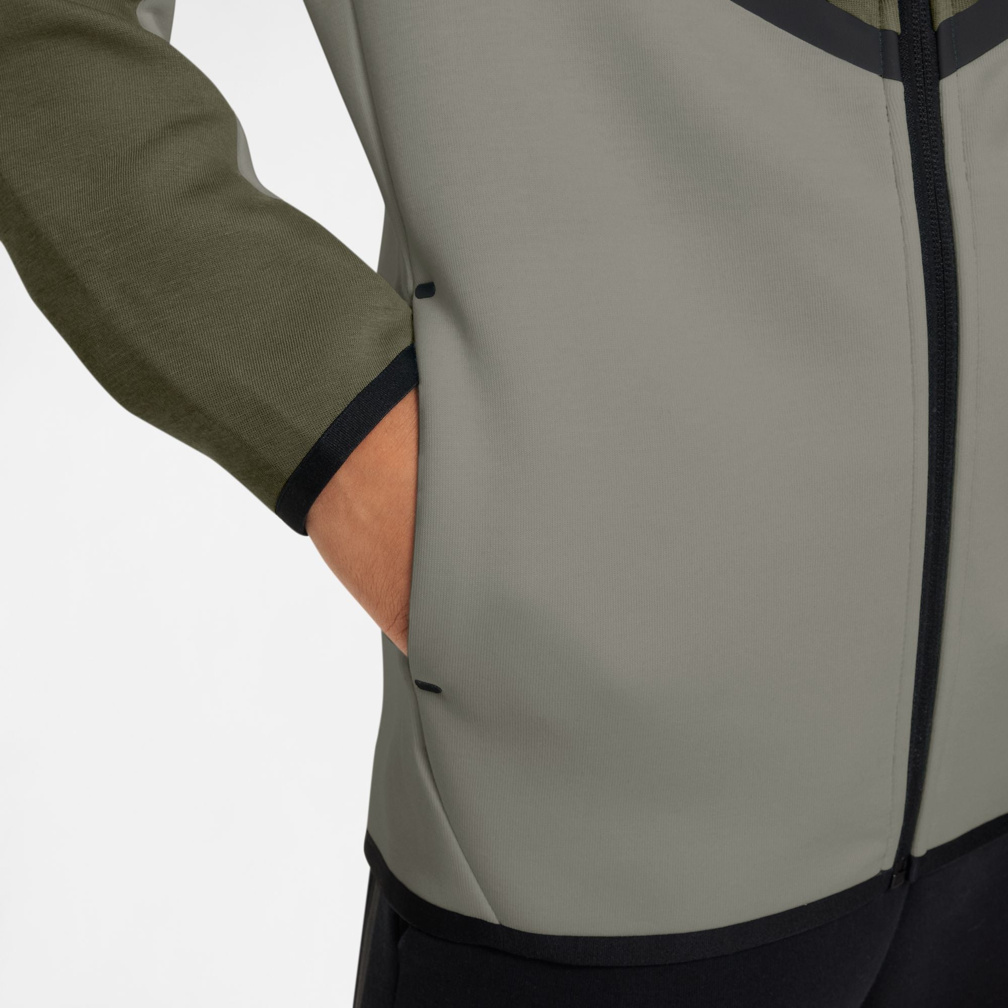 Veste Nike Sportswear Tech Fleece pour grand enfant - Olive moyen