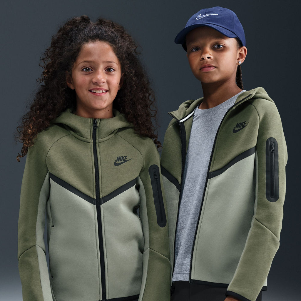 Veste Nike Sportswear Tech Fleece pour grand enfant - Olive moyen