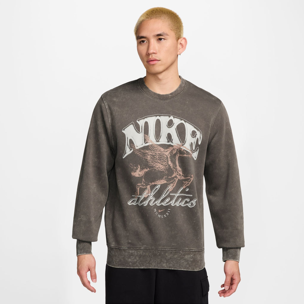 Nike - Sweat Ras du Cou Club Fleece Sportswear pour Homme - Cave Stone