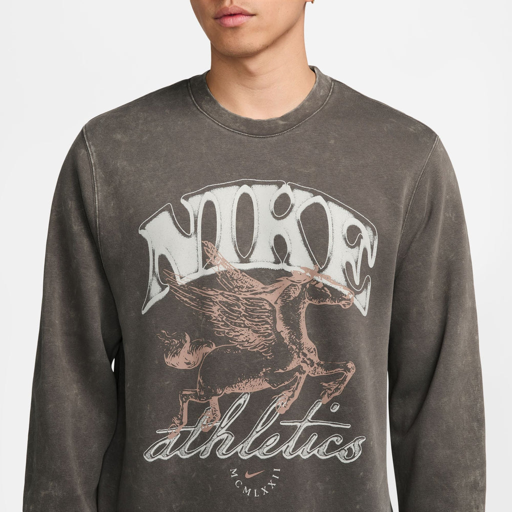Nike - Sweat Ras du Cou Club Fleece Sportswear pour Homme - Cave Stone