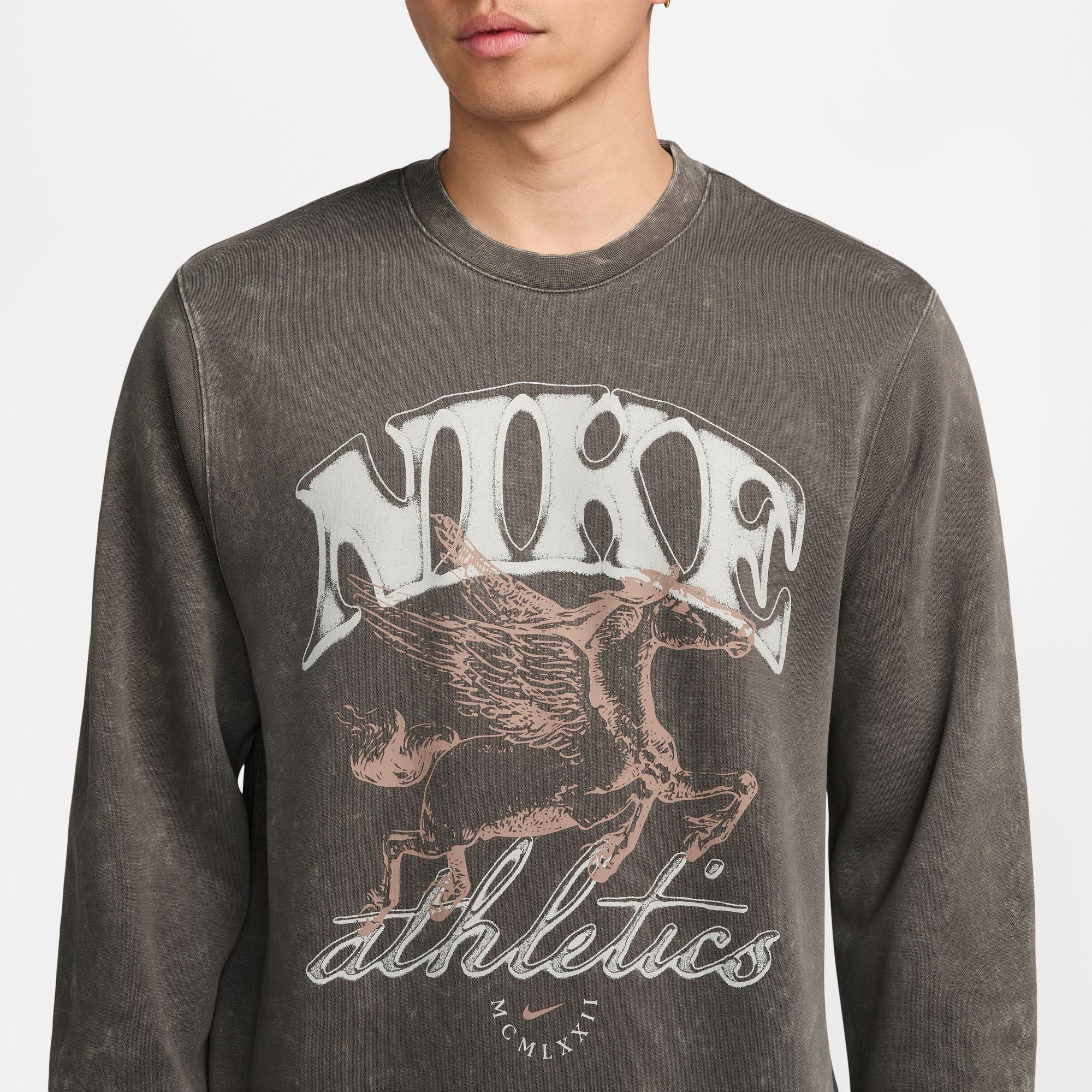 Nike - Sweat Ras du Cou Club Fleece Sportswear pour Homme - Cave Stone