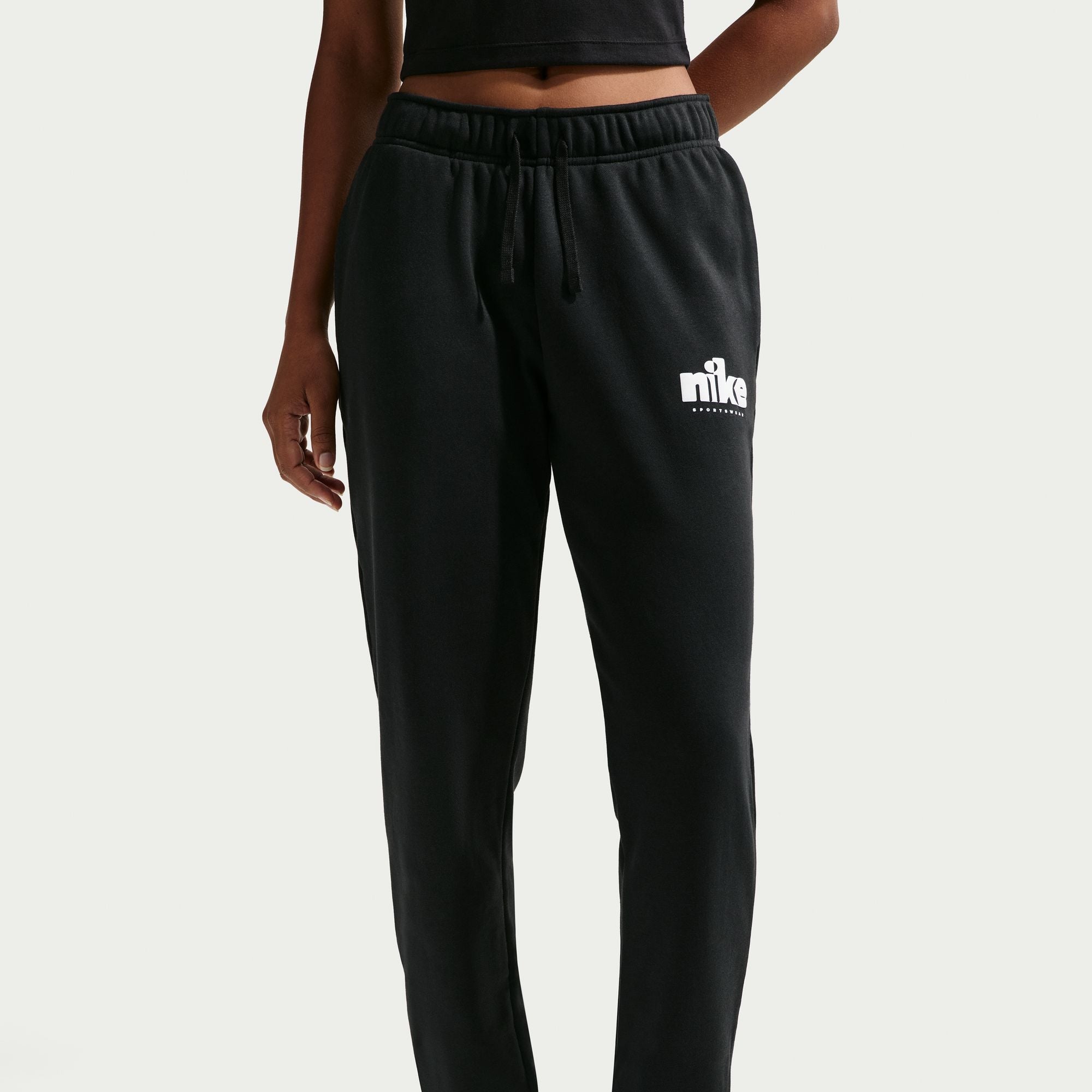 Pantalon taille mi-haute Nike pour femme - Noir