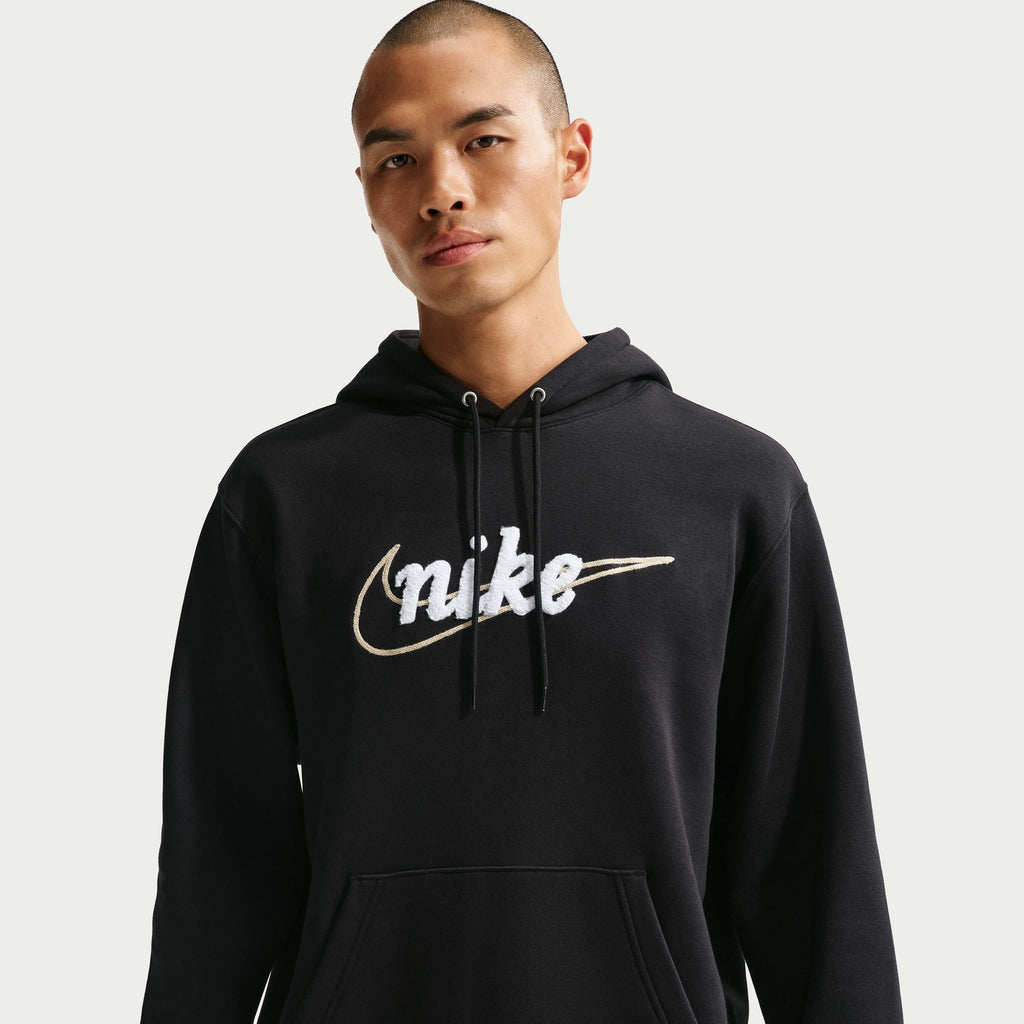 Haut à capuche Nike Fleece pour homme - Noir