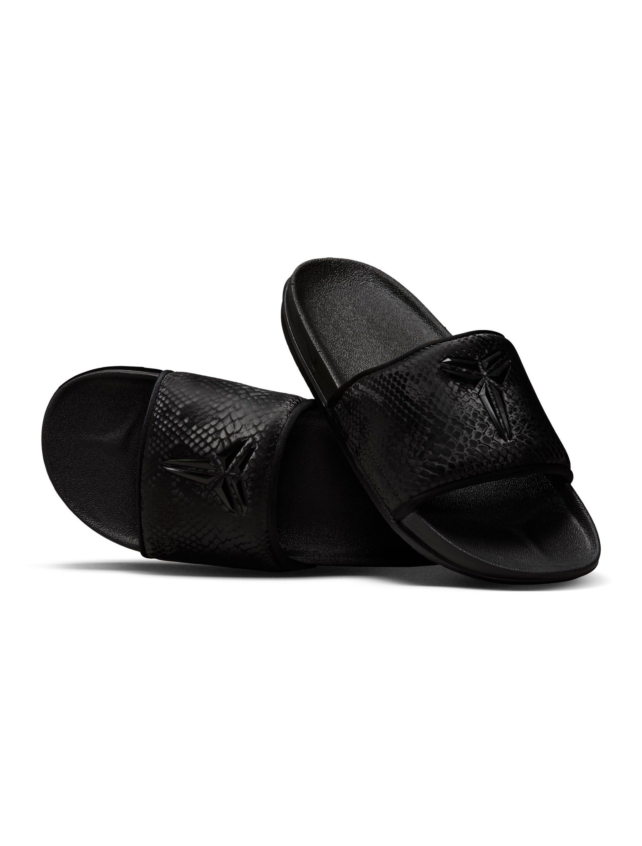 Claques Nike Kobe Offcourt pour homme - Noir/Noir