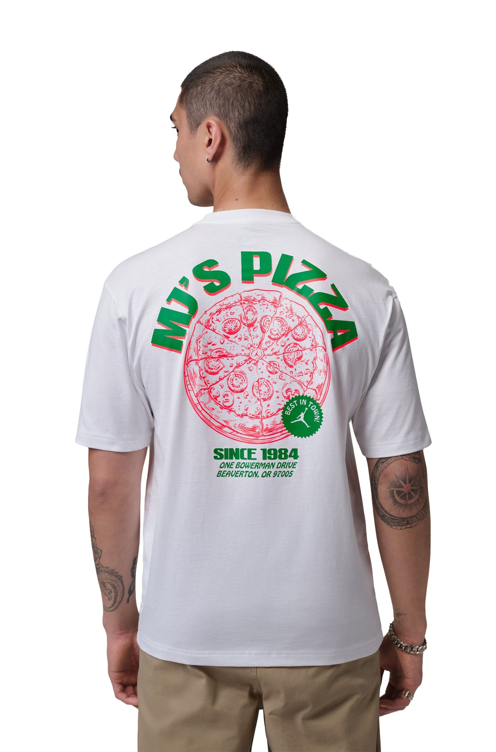 T-shirt Homme Air Jordan Pizza - Blanc