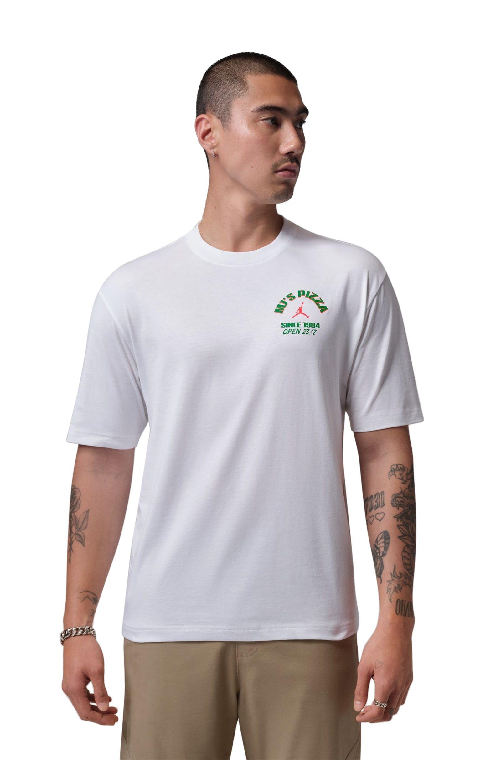 T-shirt Homme Air Jordan Pizza - Blanc