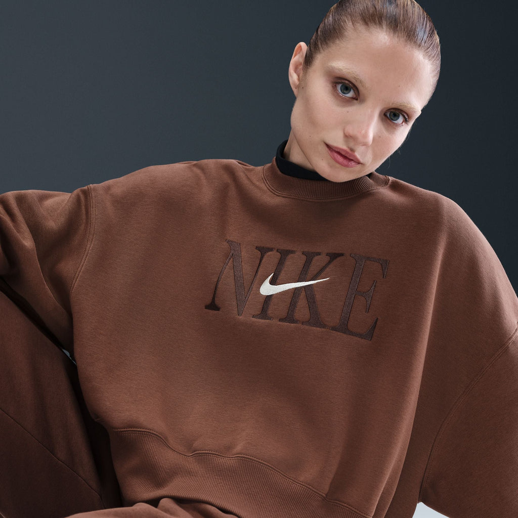 Nike Sportswear Phoenix Fleece pour femme - Fauna Brown/Pale Ivory