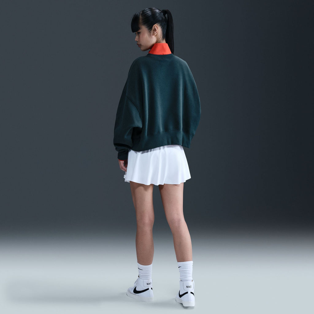 Haut ras du cou court en polaire Nike Phoenix pour femme - Marine armée