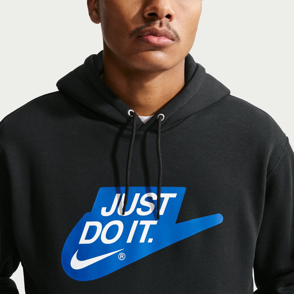 Haut à capuche Nike Fleece pour homme - Noir