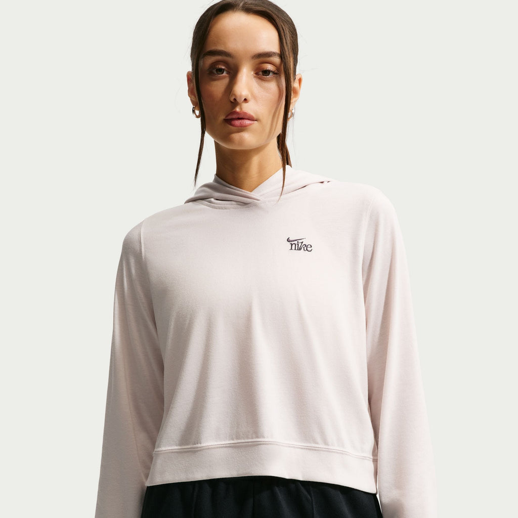 Sweat à capuche léger en maille Nike Sportswear Chill pour femme - Marron clair Orewood