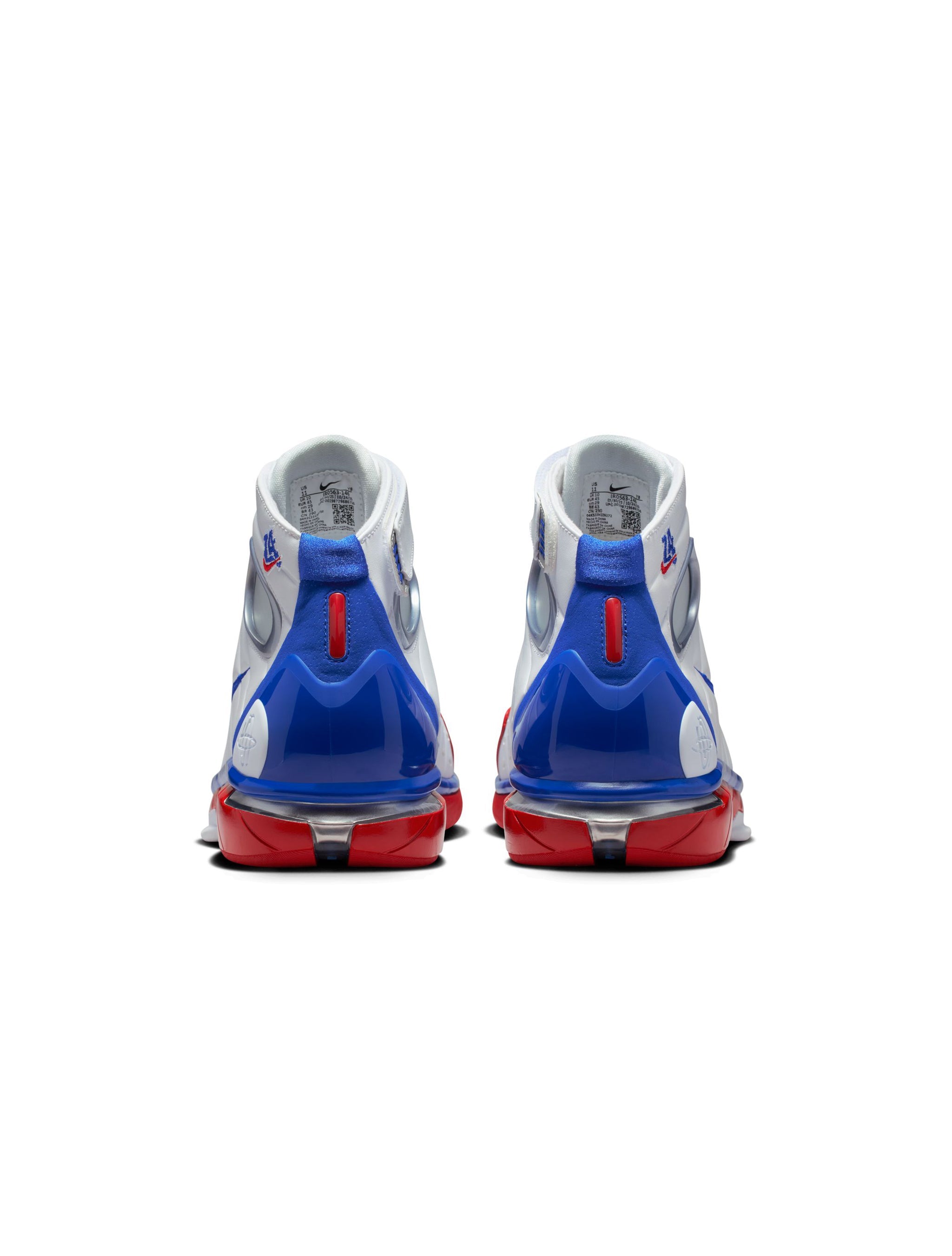 Nike Homme Air Zoom Huarache 2K4 All Star Blanc/Bleu Royal Universitaire-Rouge Universitaire