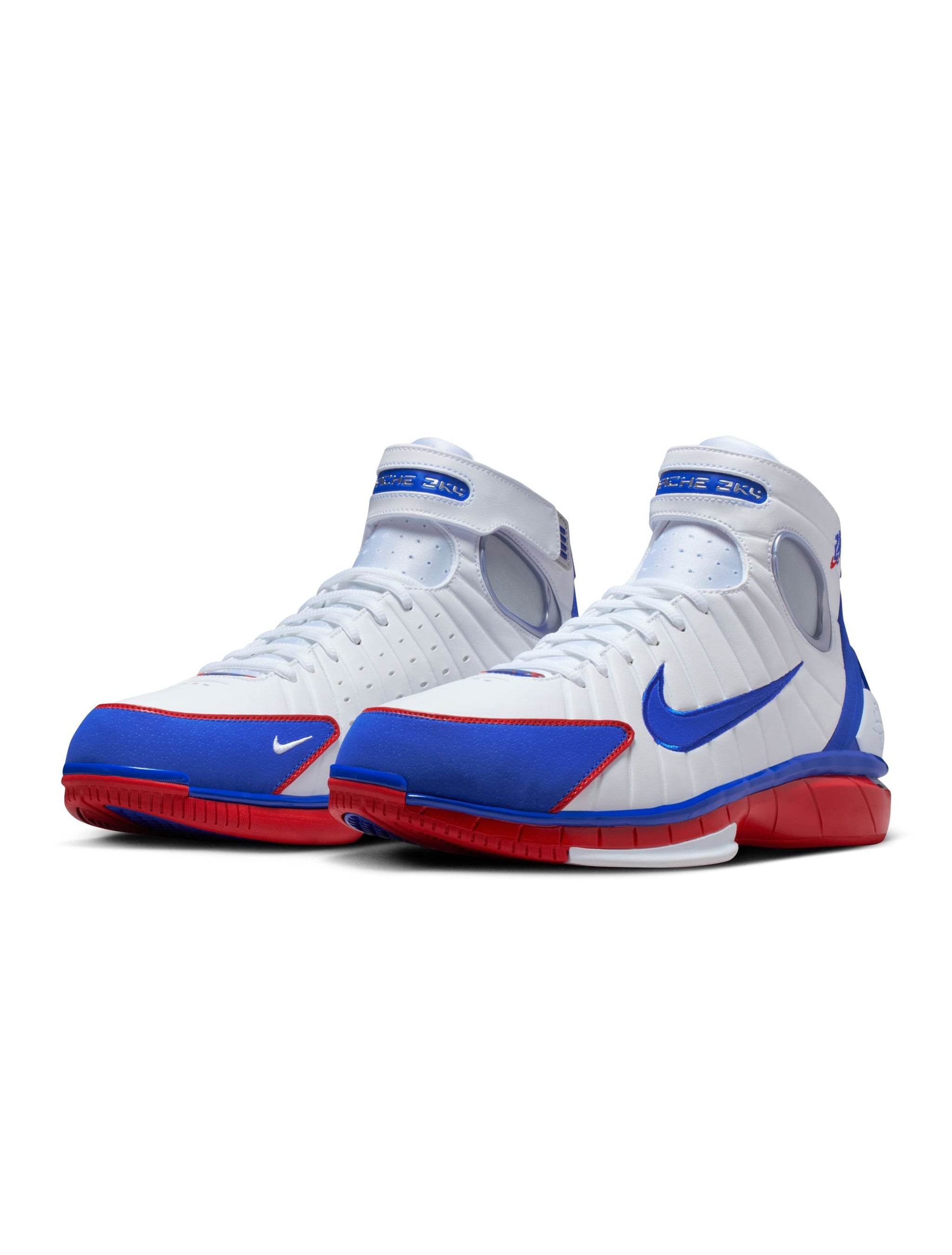 Nike Homme Air Zoom Huarache 2K4 All Star Blanc/Bleu Royal Universitaire-Rouge Universitaire