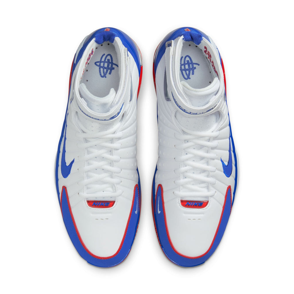 Nike Homme Air Zoom Huarache 2K4 All Star Blanc/Bleu Royal Universitaire-Rouge Universitaire
