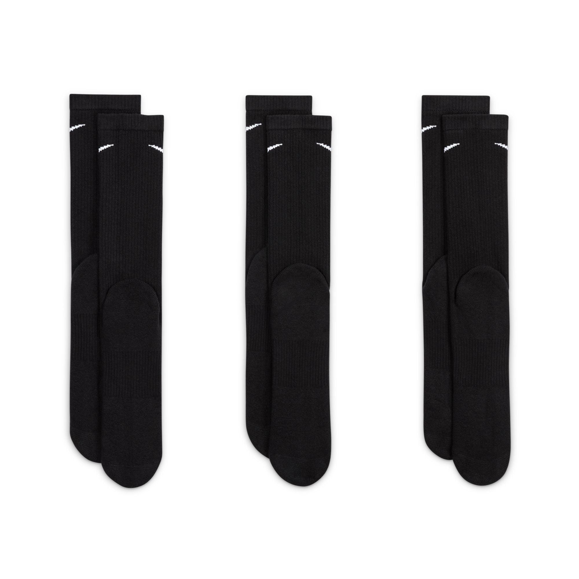 Nike - Chaussettes matelassées Everyday Plus (lot de 3) - Noir