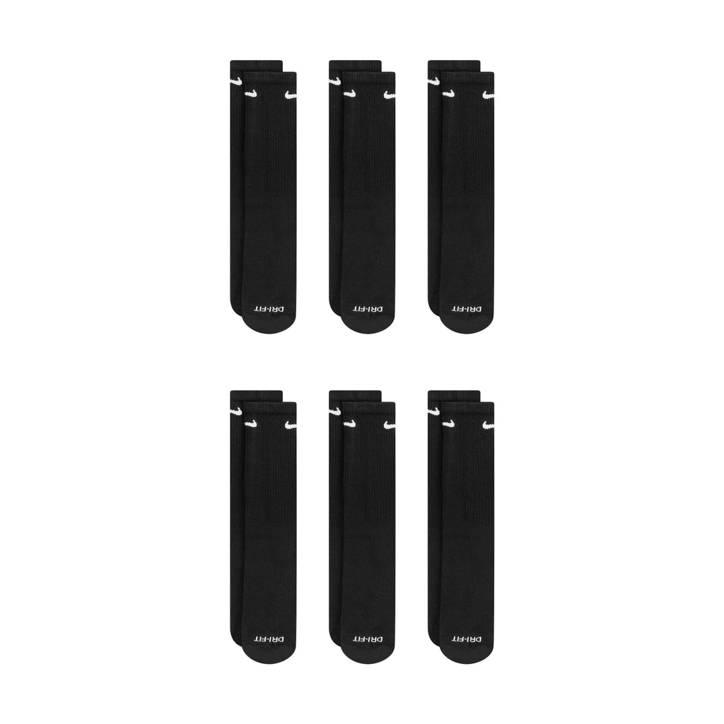 Chaussettes montantes rembourrées Nike Dri-Fit (lot de 6) - Noir