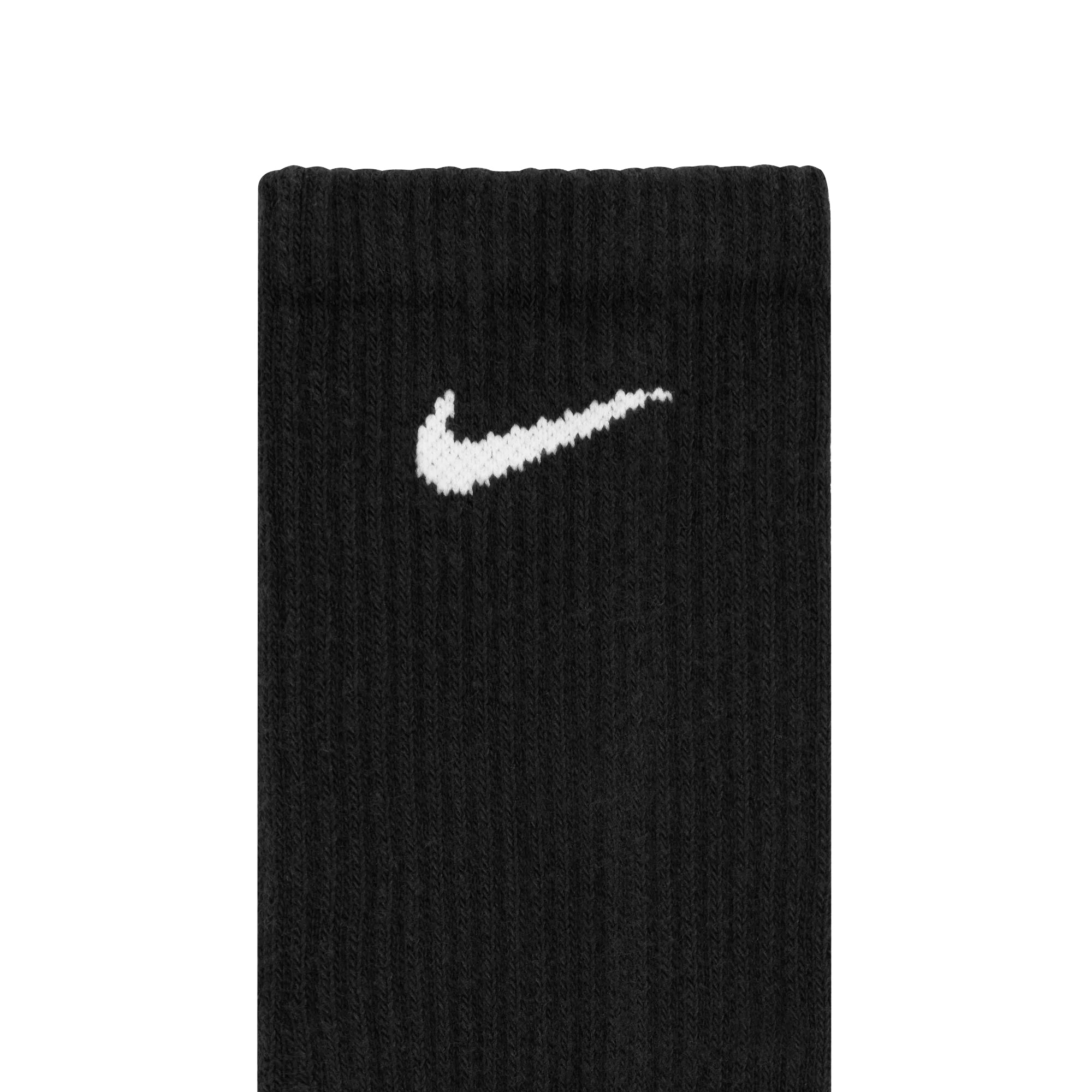 Chaussettes montantes rembourrées Nike Dri-Fit (lot de 6) - Noir