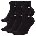Chaussettes de sport basses Nike Everyday Cushioned (6 paires) pour homme - Noir