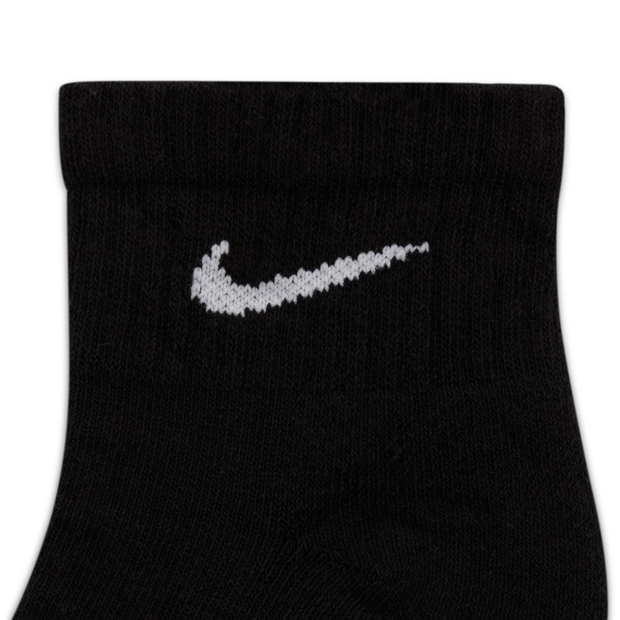 Chaussettes de sport basses Nike Everyday Cushioned (6 paires) pour homme - Noir