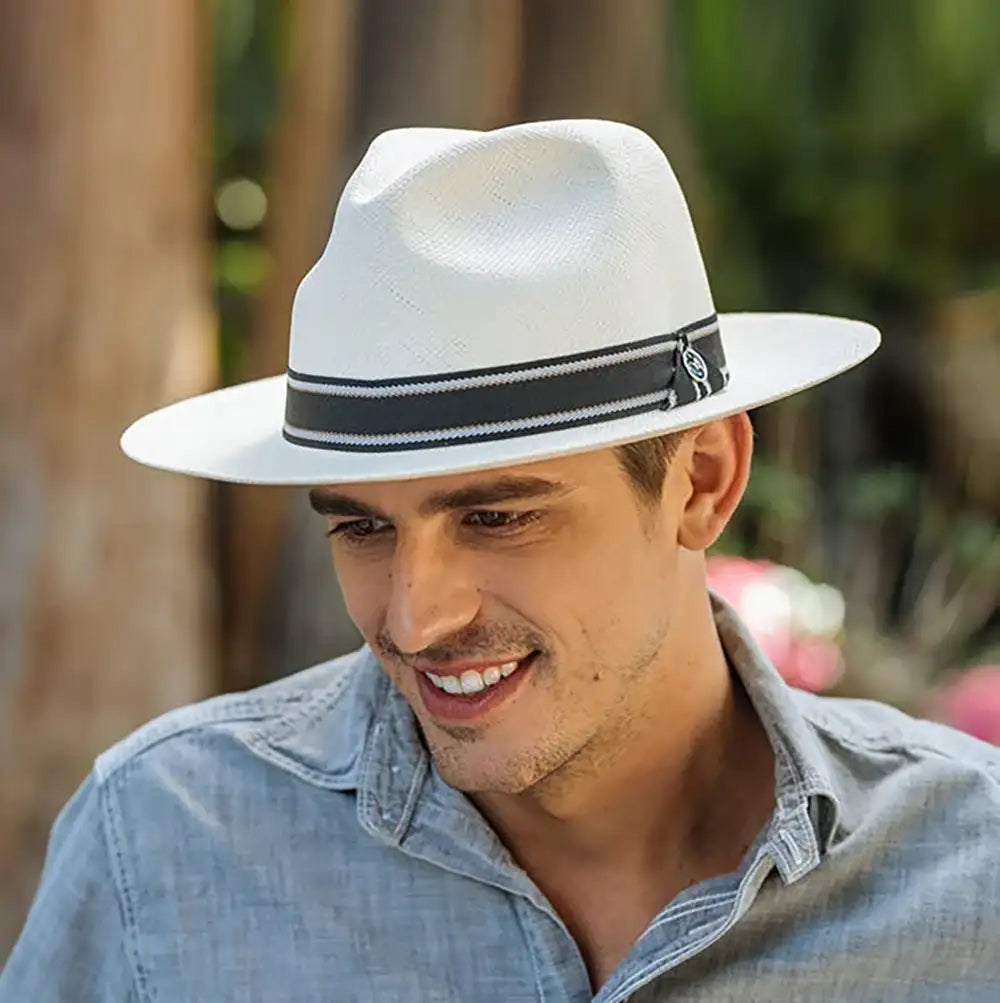 California Hats Montana - Chapeau Fedora en paille Panama